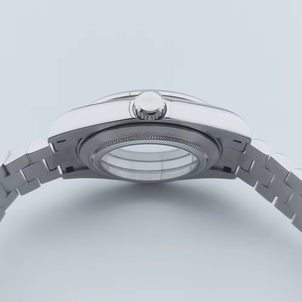 36Mm/39Mm Silver Watch Case Sapphire Glass Fit NH35 NH36 ETA2824 2836 Mingzhu DG