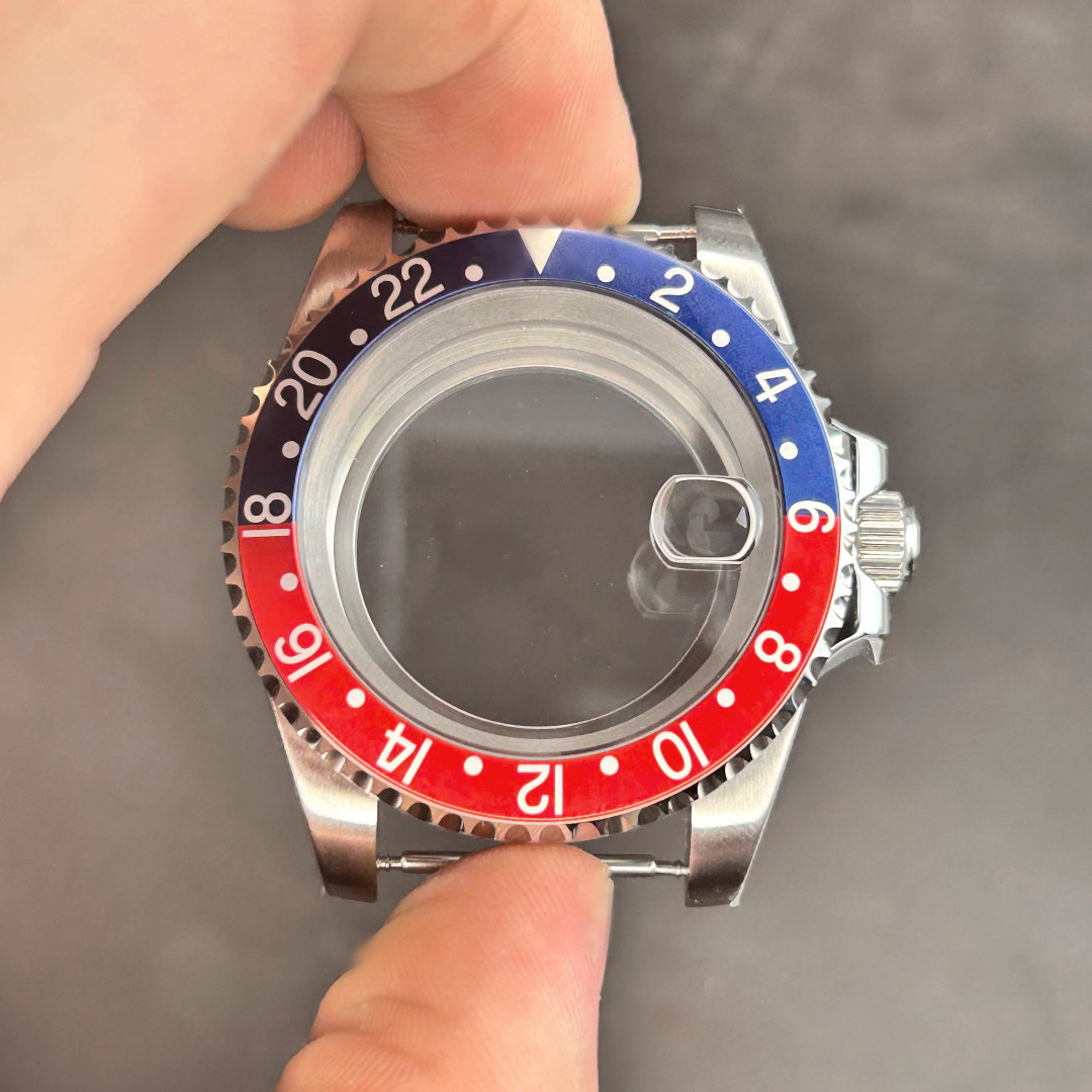 40MM Retro watch case Mod Cyclops Sapphire Glass For nh35 nh36 nh38 Movement USA