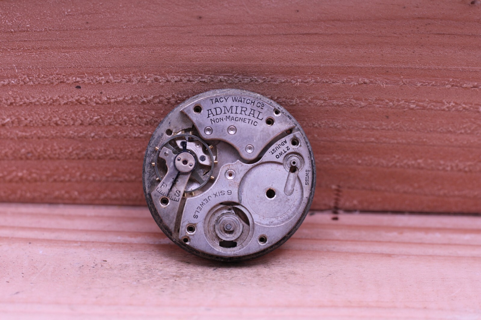 TACY WATCH Co. ADMIRAL SWISS POCKET WATCH MOVEMENT 6j REF. 759, 39.5mm (HW)
