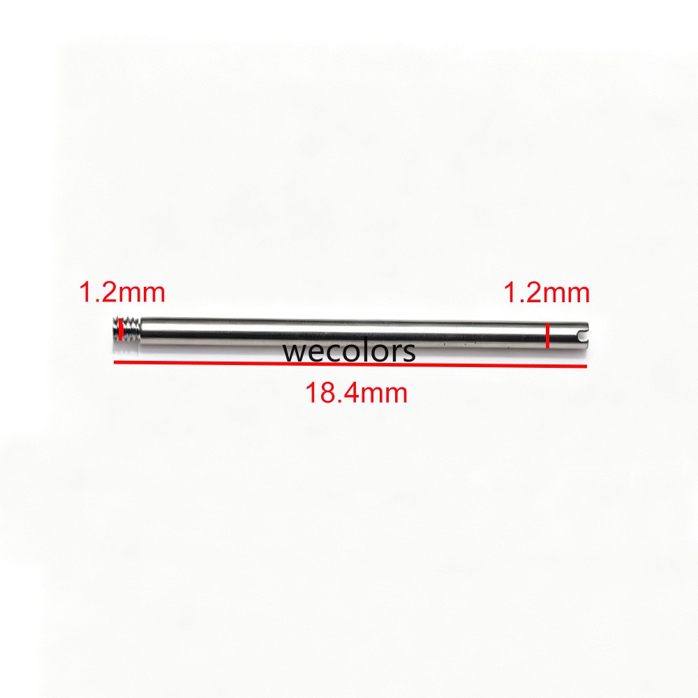 2PCS Watch Screw Pin+Tool for Santos Tank Watch Clasp Buckle 14.3/16.3/18.4/20.4