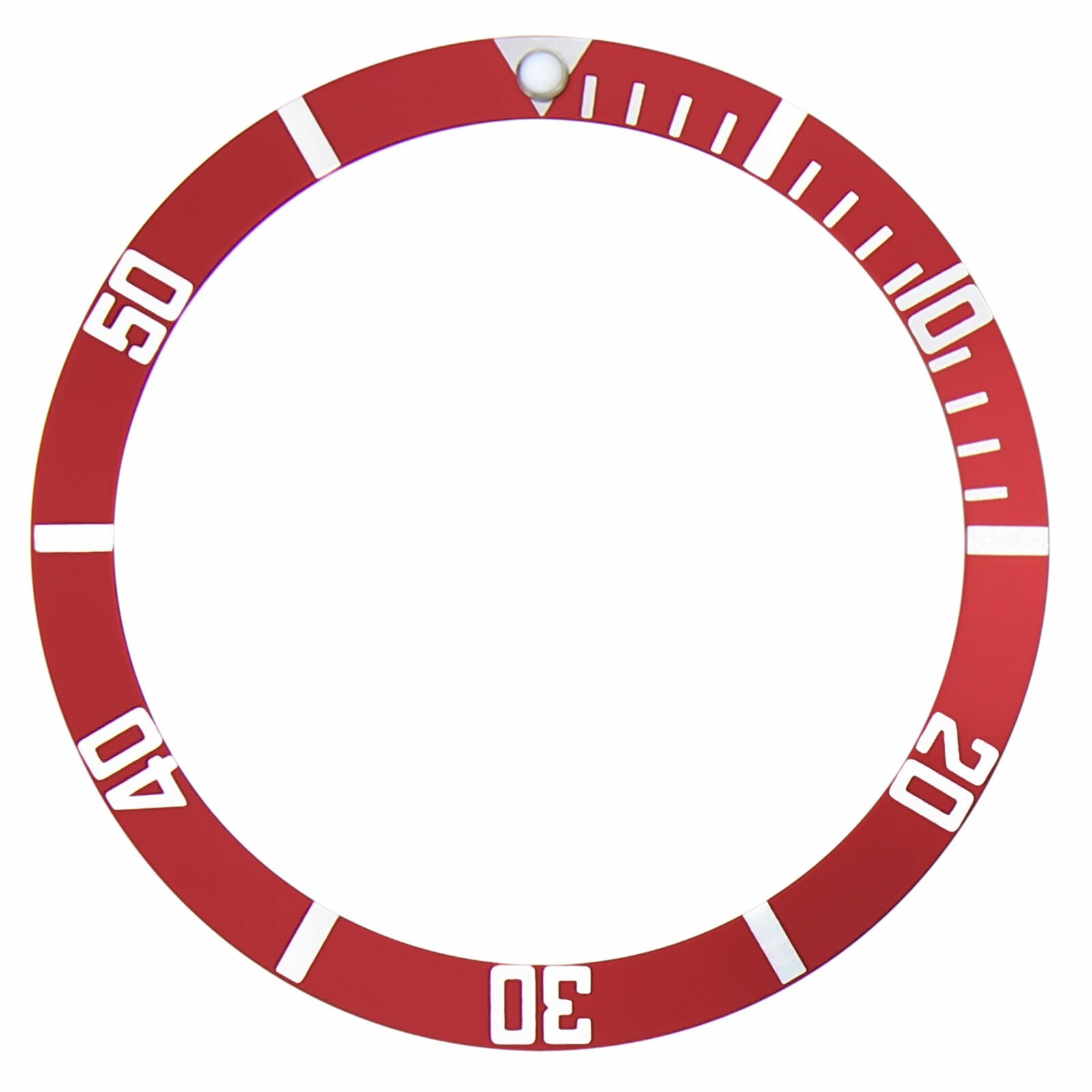 BEZEL INSERT FOR SEIKO DIVER WATCH SKX007 SKX009 200M SKX007K1 SKX007K2 RED FLAT