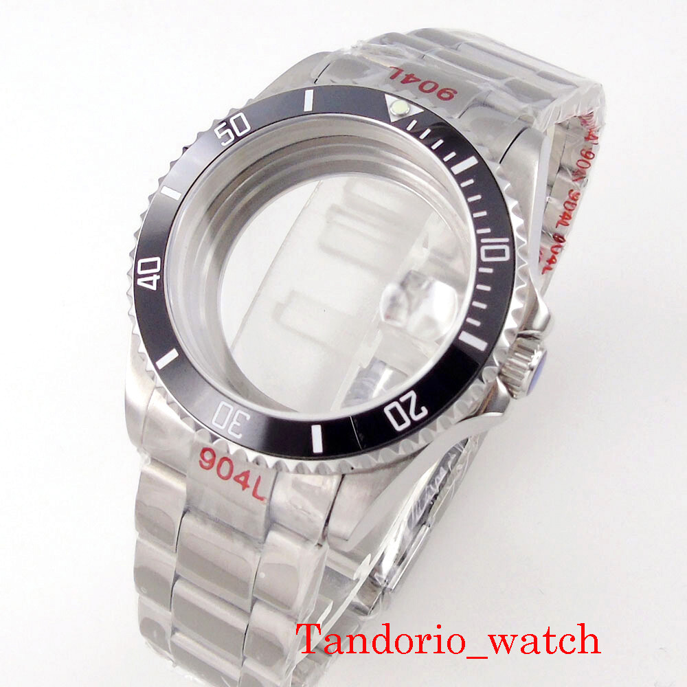 38mm/40mm Stainless Steel Watch Case Sapphire Glass Fit NH34 NH35 NH36 Oyster