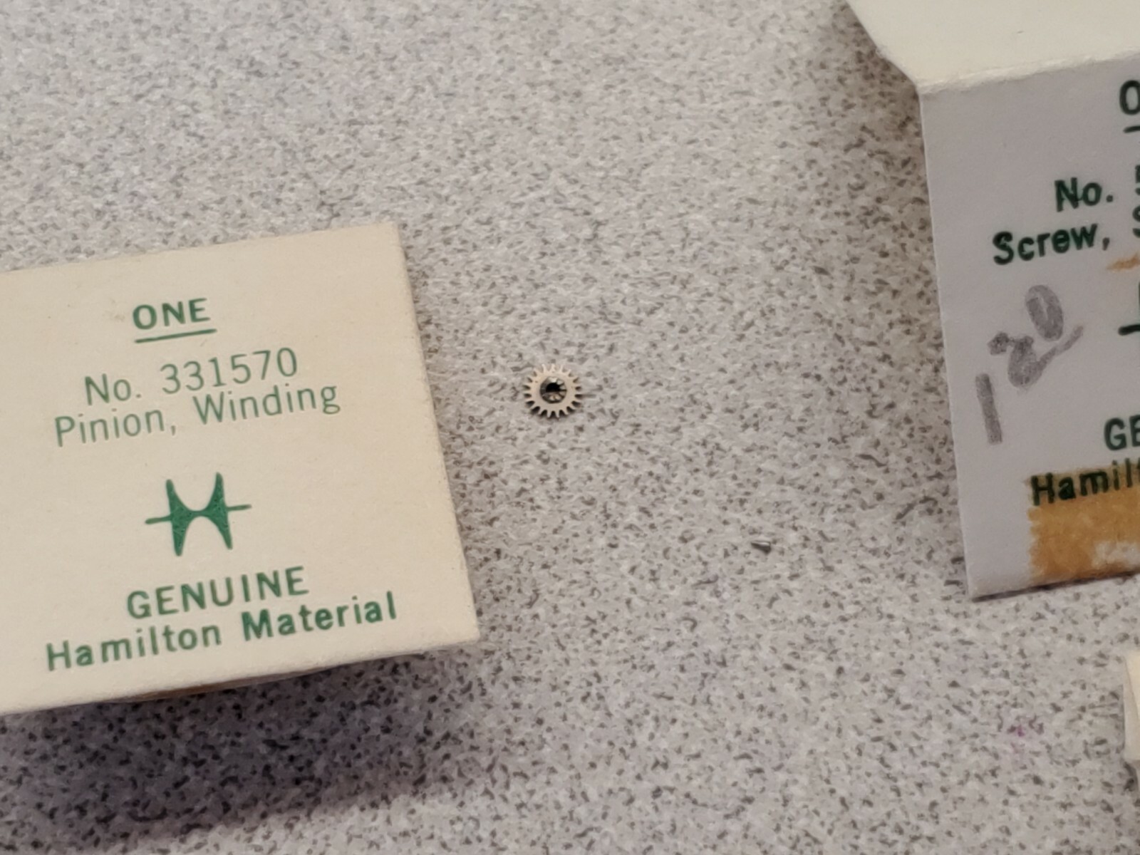 Lot Of Factory NOS Hamilton 750 21/0 Parts-Staffs, Winding Pinions, Hsp Stud etc
