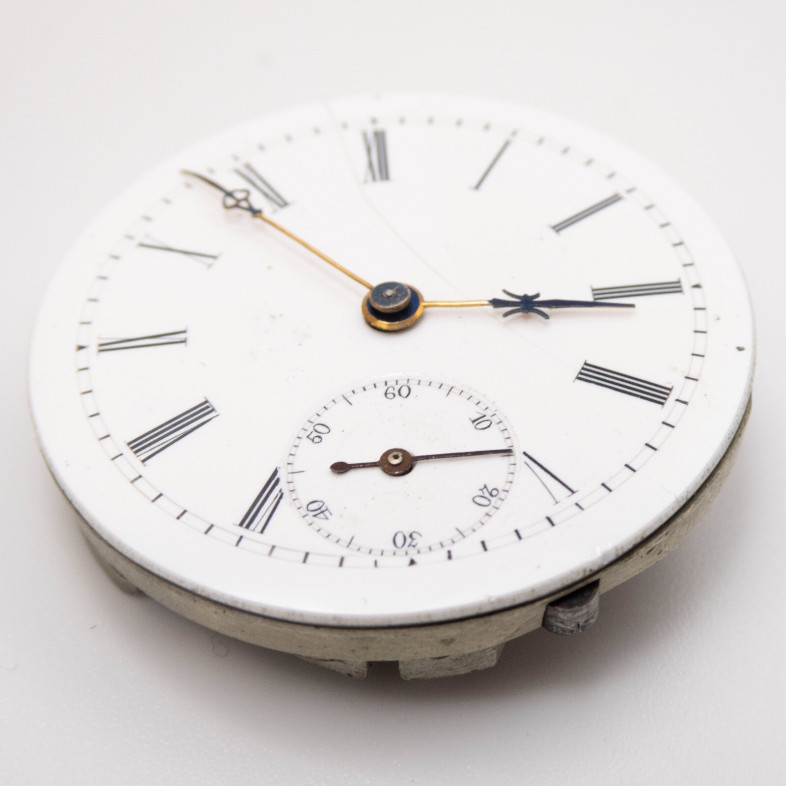 Reymond Brothers 33.8 x 10.1 mm Key Wind Antique Pocket Watch Movement, Runs
