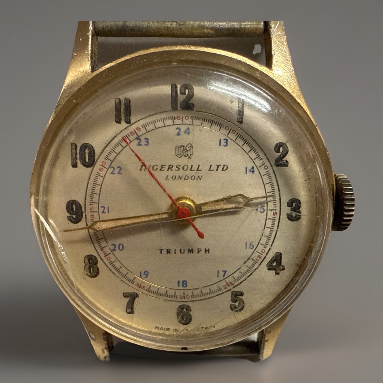 🇬🇧⌚✨ Vintage INGERSOLL LTD LONDON “TRIUMPH” Watch — Made In Great Britain