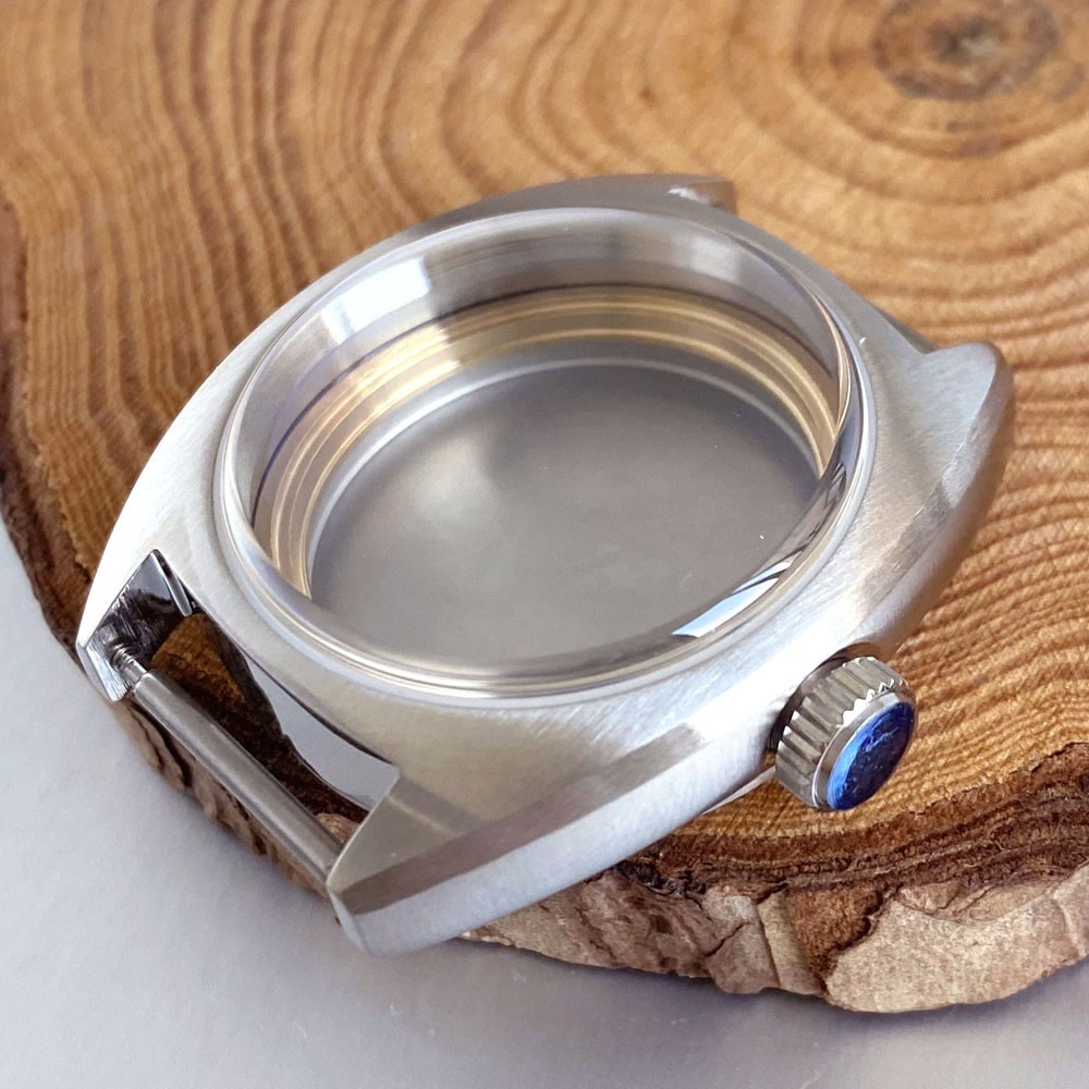 36mm Brushed Double Dome Sapphire Glass 20ATM Diver Watch Case For NH35 ETA2824