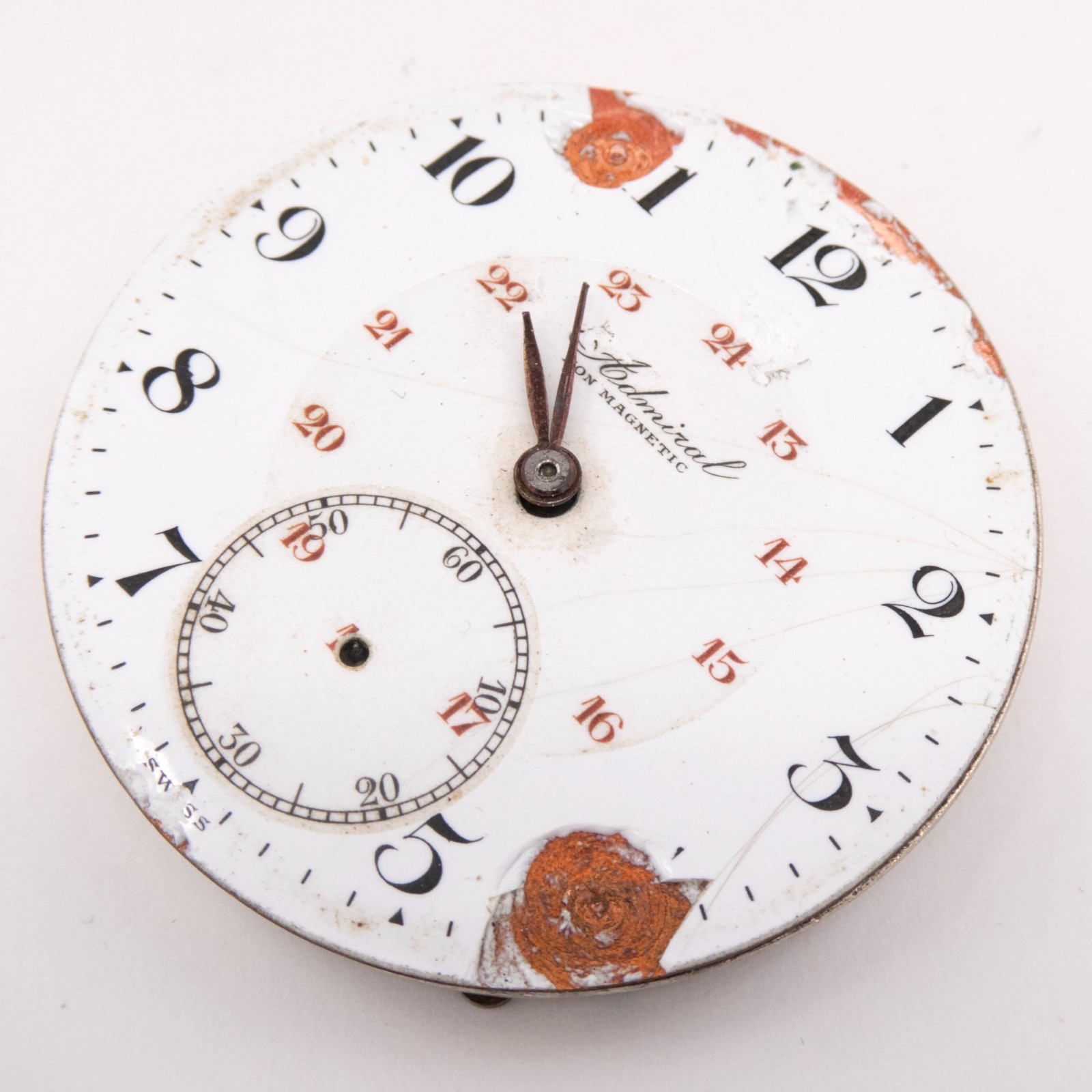 Admiral / Tacy Watch Co. 43 x 9.5 mm 17-Jewel Antique Pocket Watch Movement
