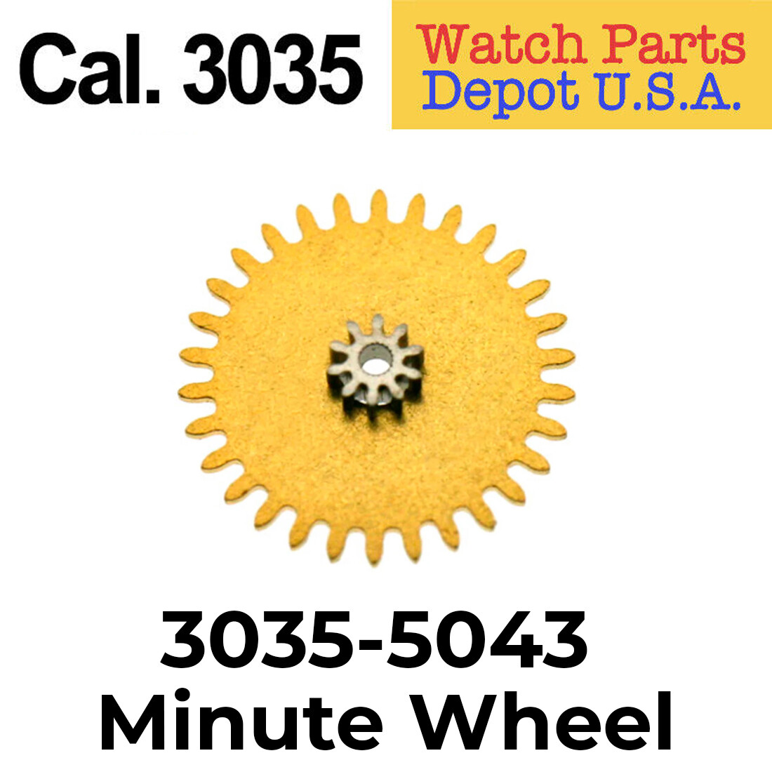 Rolex Caliber 3035-5043 – Minute Wheel Replacement Parts SWISS MADE