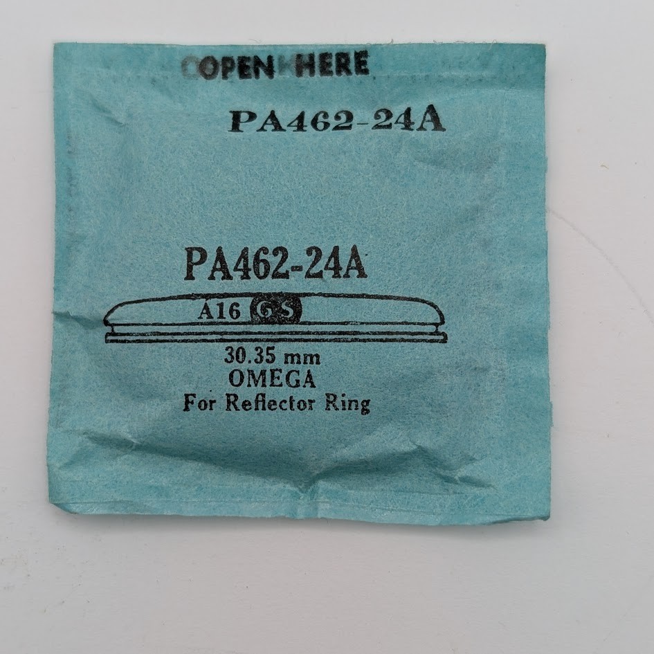 Vintage NOS OMEGA For Reflector Ring Crystal 30.35mm Acrylic Swiss G&S