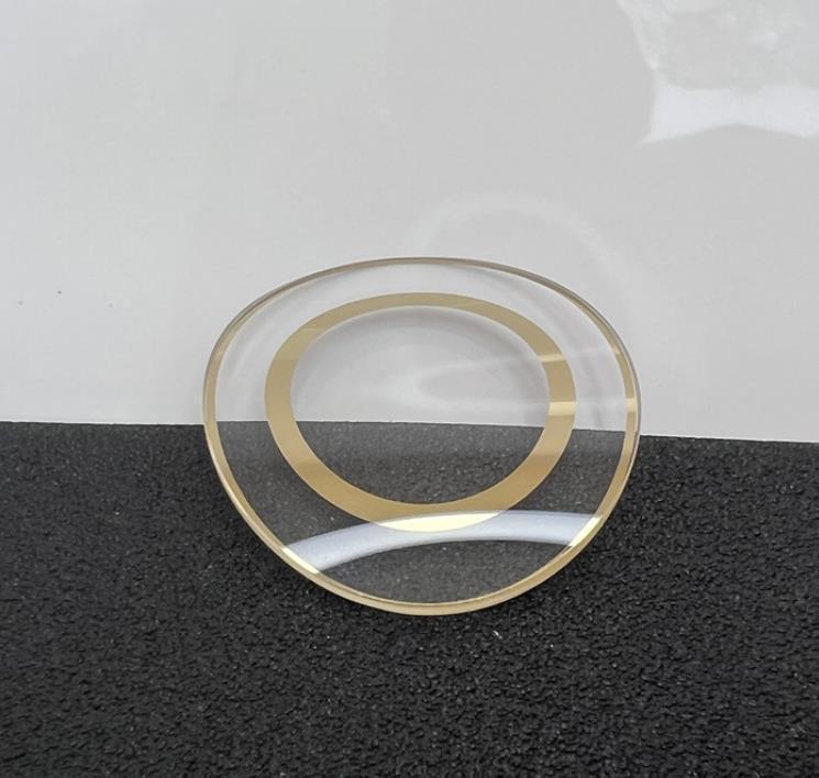 F11921 Mineral Watch Crystal Oval Shaped Glass Replacement For 5158544