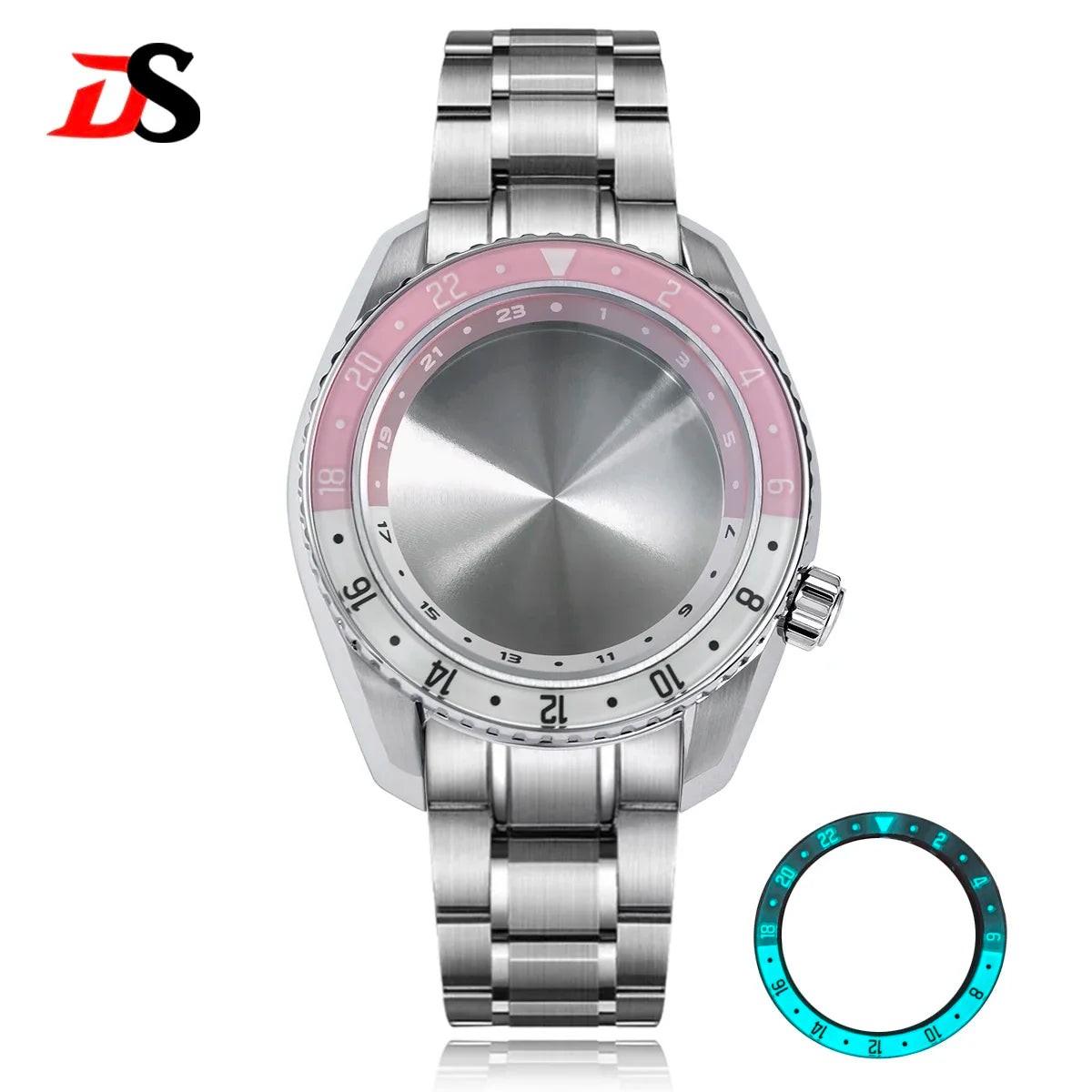 SPB185 42mm Case Sapphire Glass Bezel Blue Lume Two-way Rotation NH35 NH34 20bar