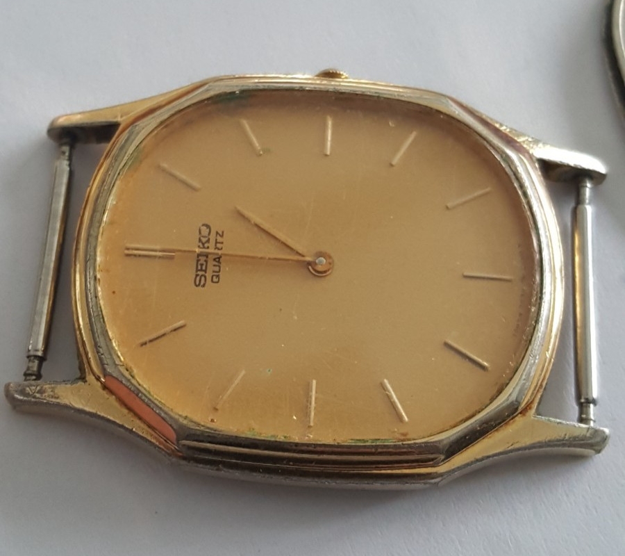 Seiko Gold Plated Bezel and Case Number 7430-5128 With Dial, Hands and Crystal