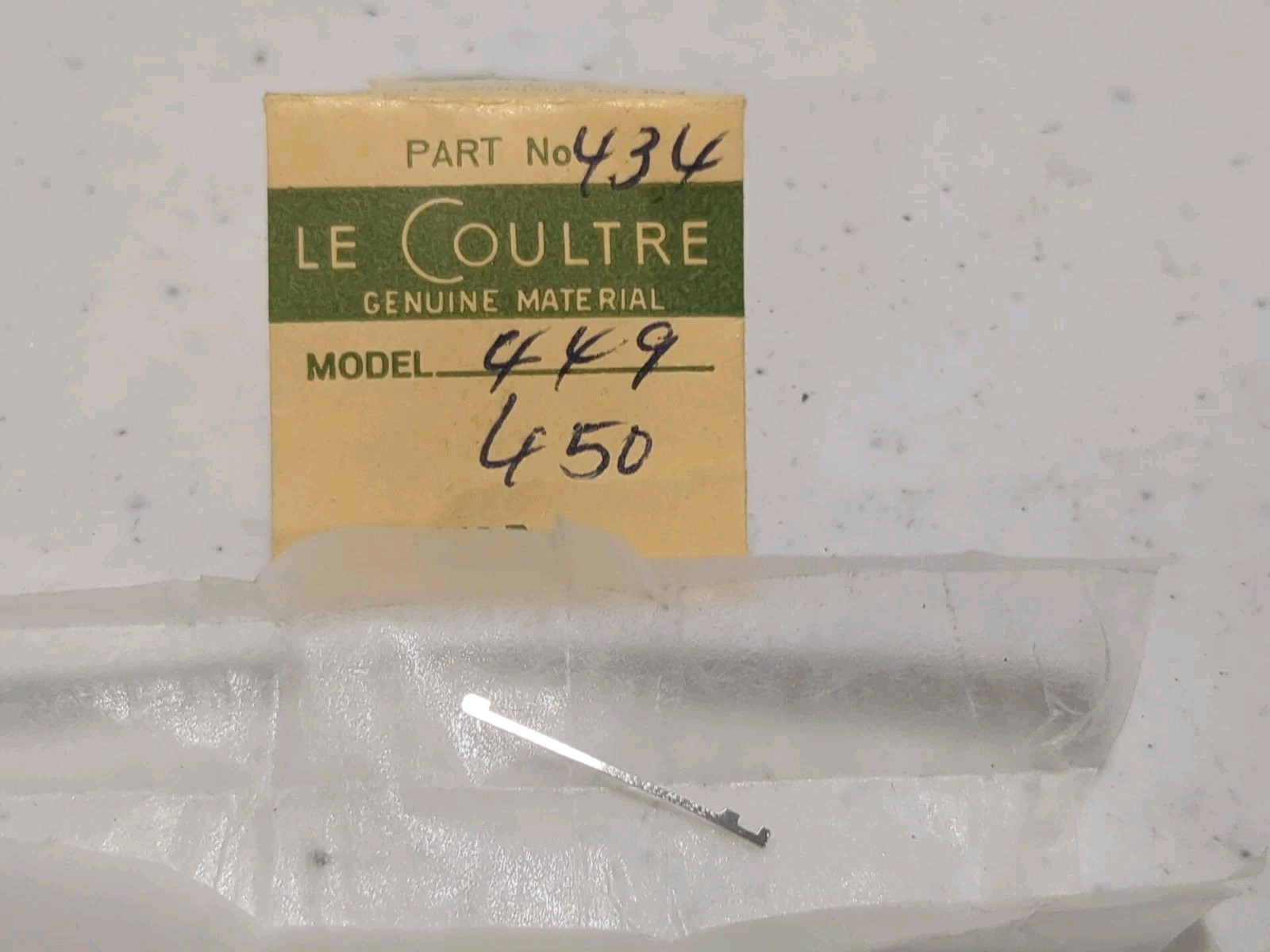 Vacheron 495 434 449 450 watch movement part click spring le coultre