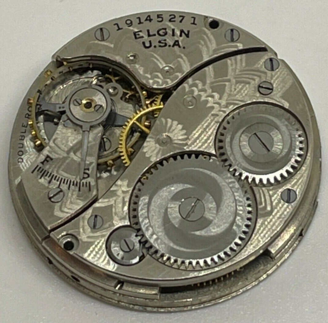 Elgin Movement Double Roller USA