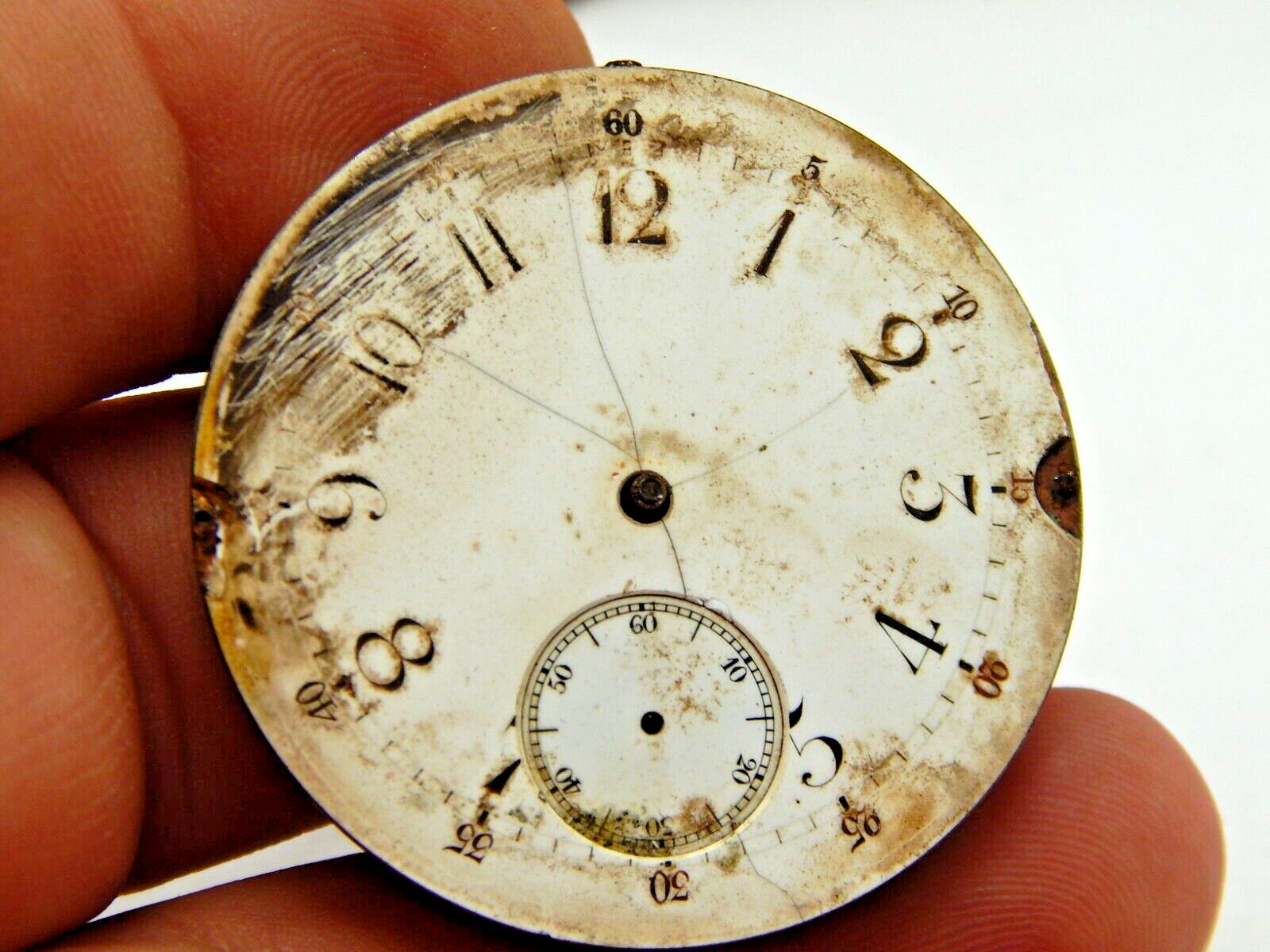 Rare Antique Touchon & Co Swiss pocket watch movement 17 jewels 41.8mm OF