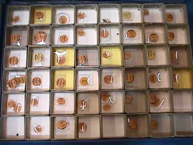 2 WATCH-CRAFT 1948 Boxes CRYSTALS Nos. 1 & 2 C.&E. MARSHALL CO. (boxes 6×2)
