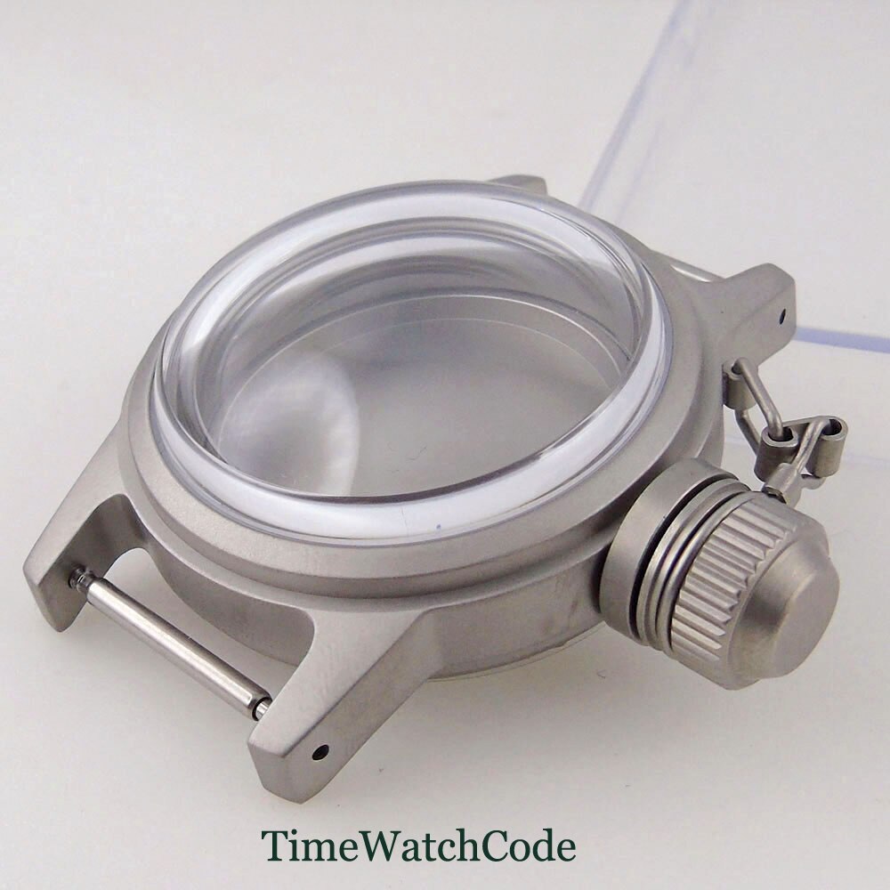 36mm Sandblasted Watch Case Domed Sapphire Crystal for NH35 ETA2824 PT5000 20ATM