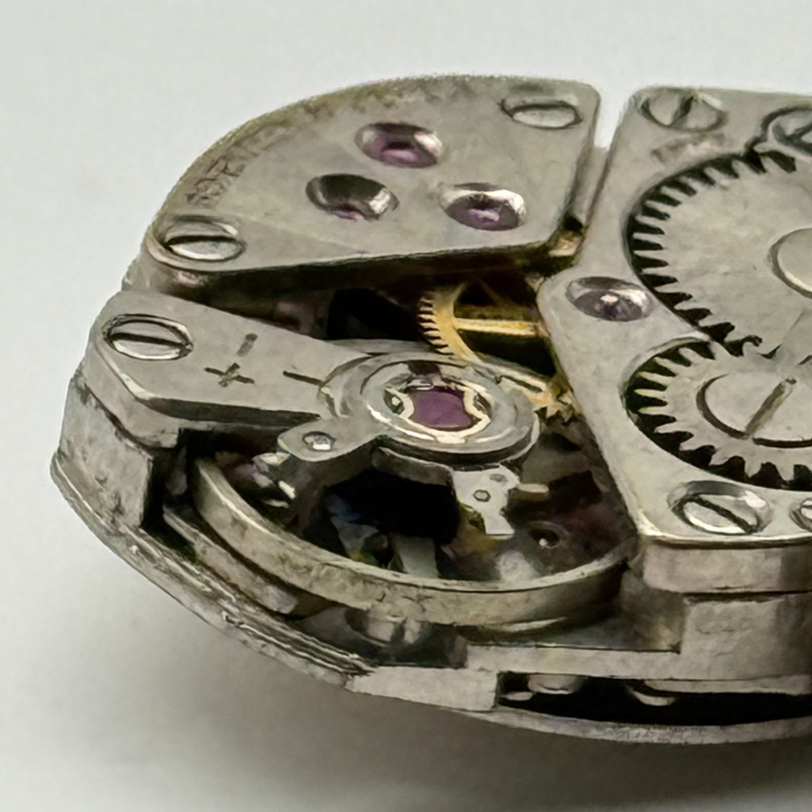 FHF 609 Watch Movement Rotary 17 Jewels Swiss Manual Wind Parts Repair 15.3mm