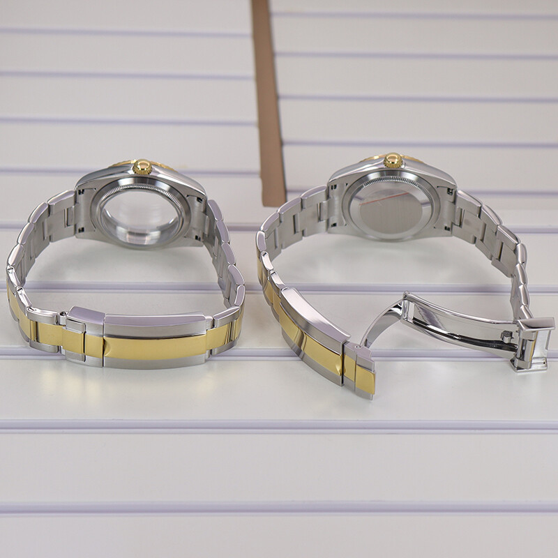 36mm39mm Log Watch Case+Jubilee Bracelet Sliding Lock Buckle For Seiko NH35 nh36