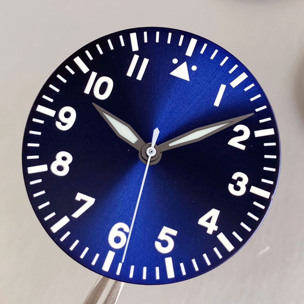 39mm Pilot 20BAR Waterproof Titanium Dive Watch Case 33.5mm Dial for Nh35 PT