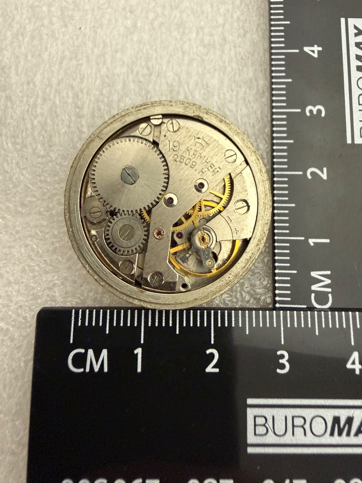 Watch movement USSR Raketa Cal.2609.H plus Dial.For parts.