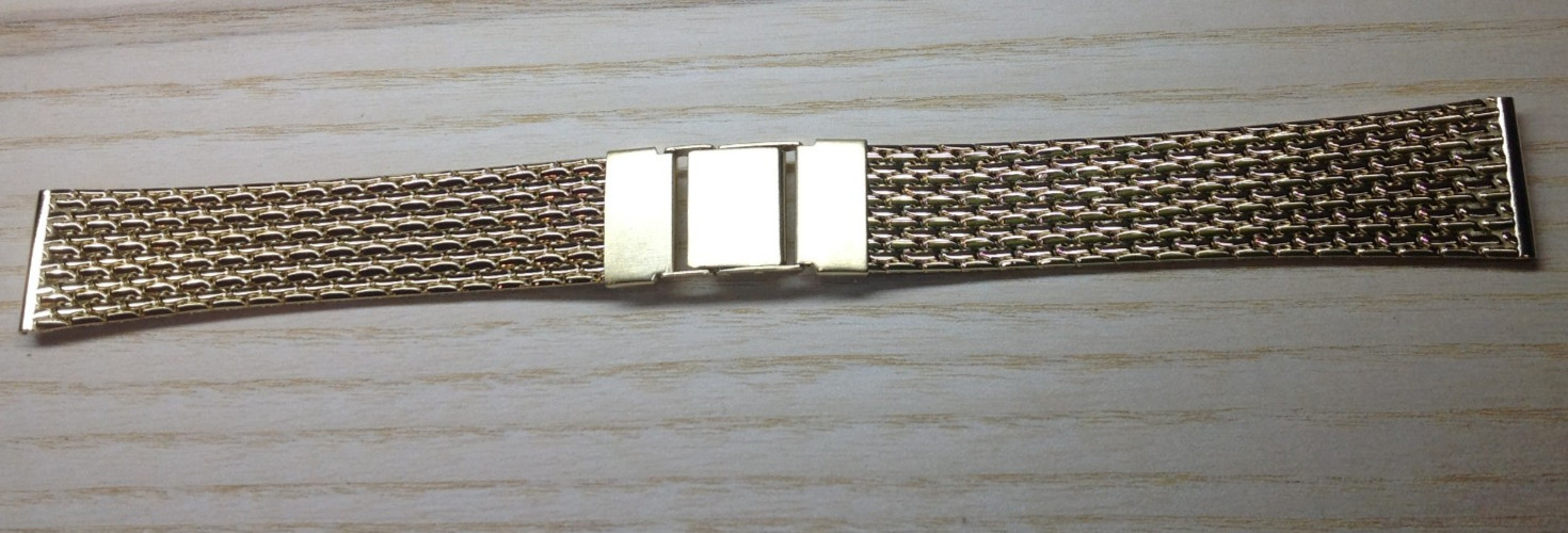 Seiko Gold Plated Stainless Steel Watch Band / Strap – 19mm – Genuine – B1695A