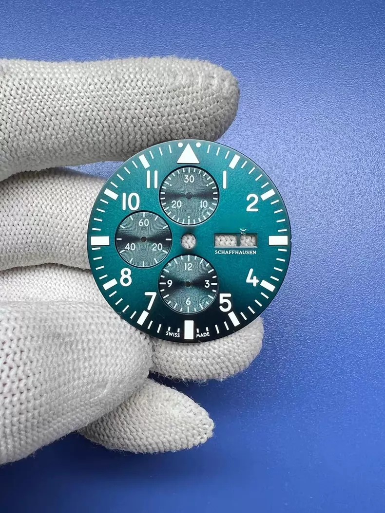 DIY For 3777 Pilot Case Fit Dandong ETA7750 SW500 Movement 43*15mm