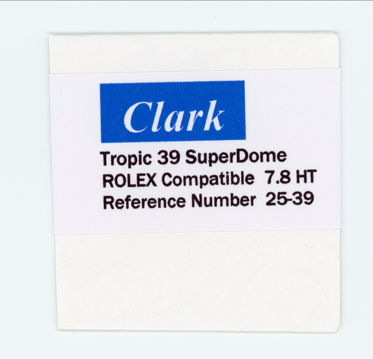 Crystal Ref. 25-39 39 Tropic 39 SuperDome for Rolex replacement “CLARK”
