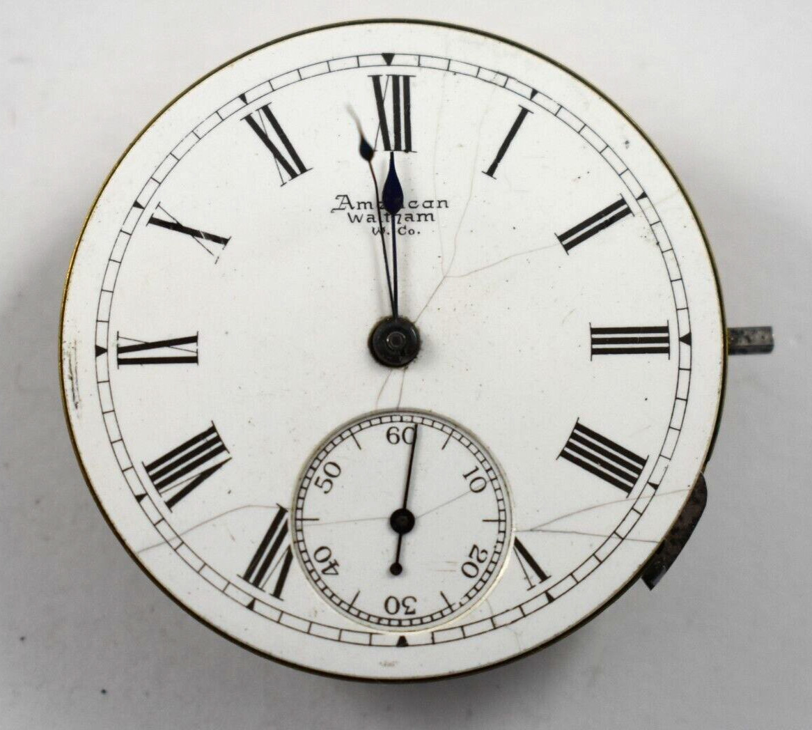 Vintage Waltham Royal 16s 13J Hunting Pocket Watch Movement lot.wc