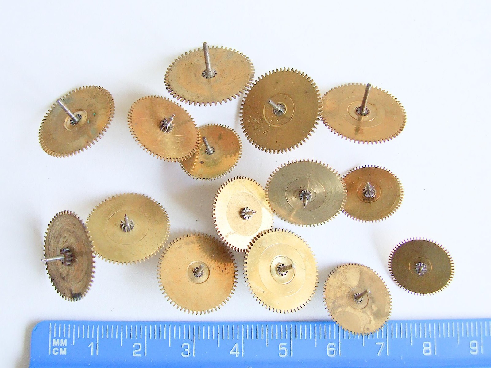Antique English verge, fusee, lever pocket watch centre wheels. Parts