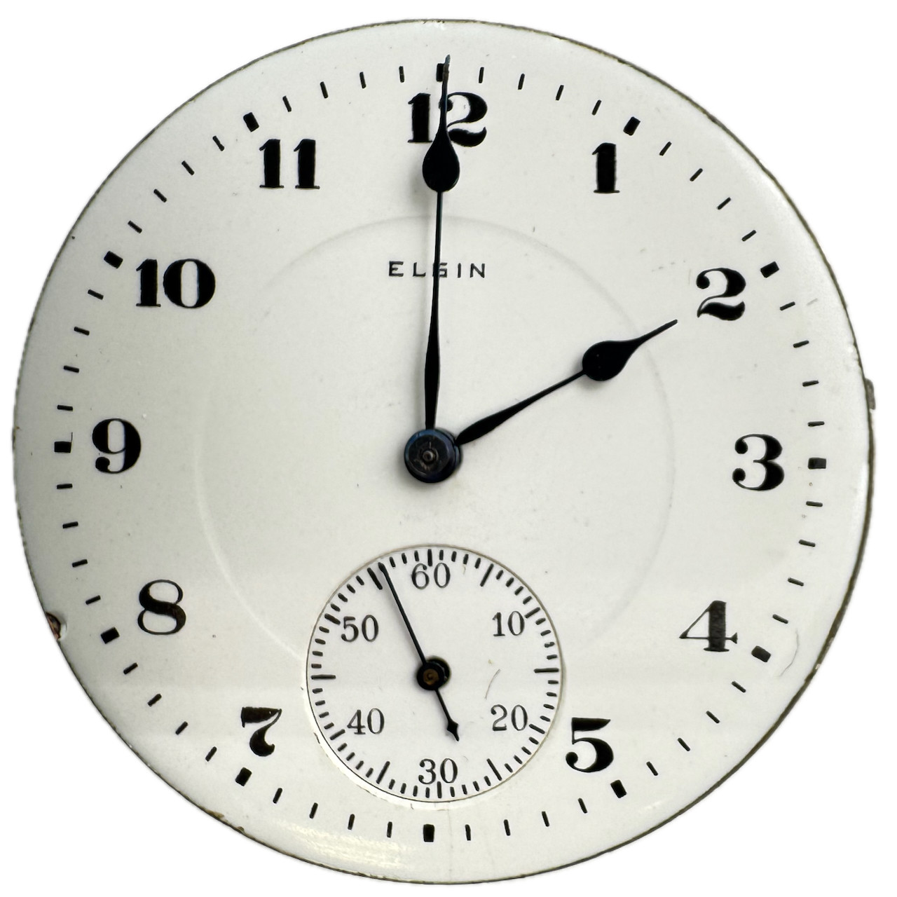 Antique 16s 1920 Elgin 17J Mechanical Pocket Watch Open Face Movement 387 USA