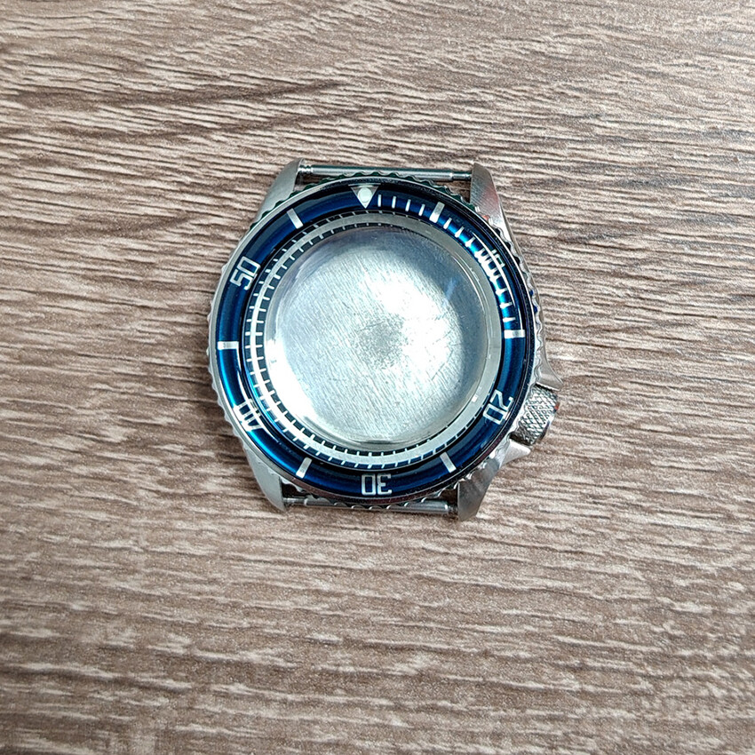 42MM 316 Steel Watch Case Resin Bezel Mineral for SKX007 for NH35/36/4R Movement