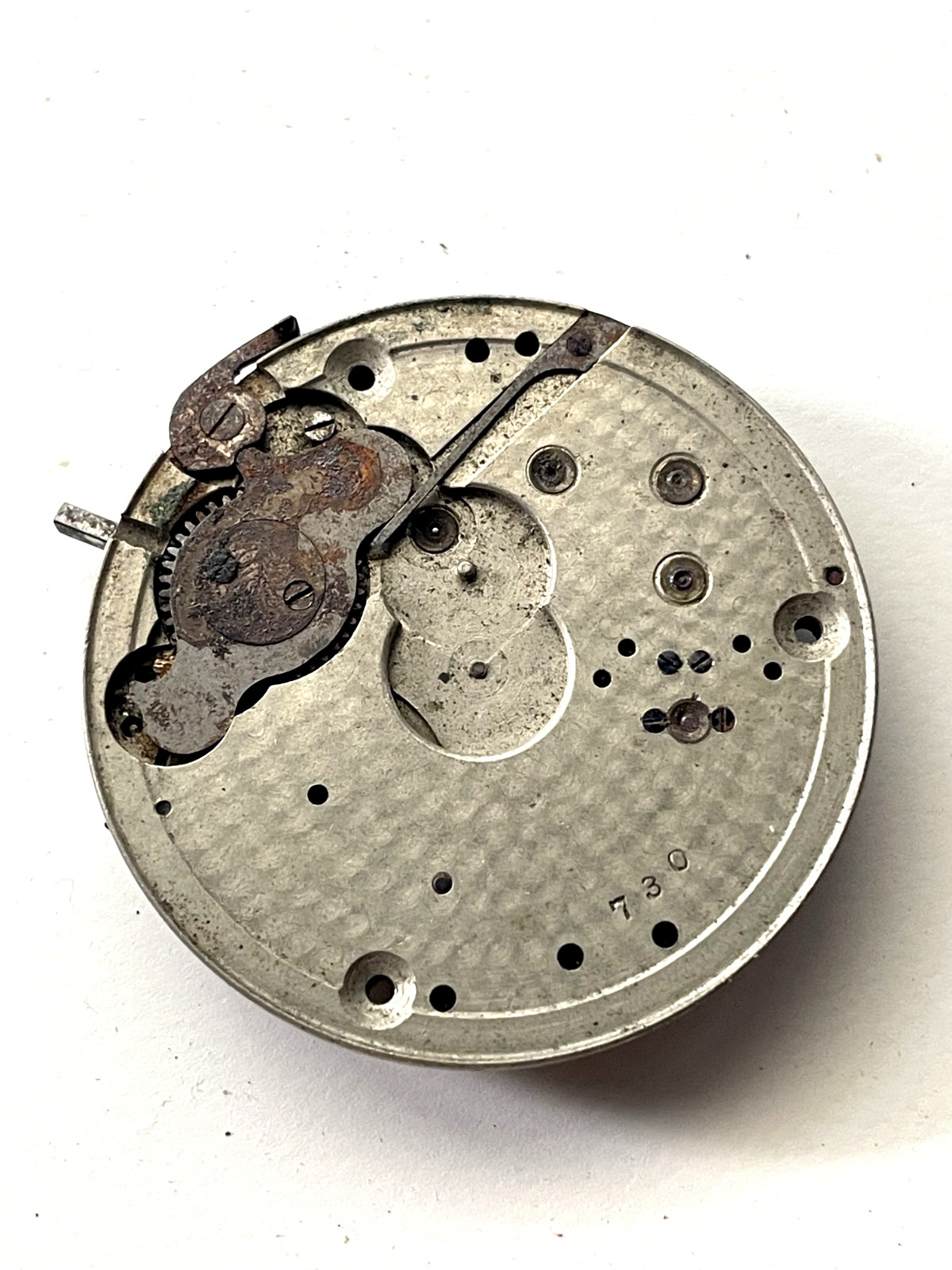 American Watch Co Pocket Watch Movement for Repair Parts 34mm
