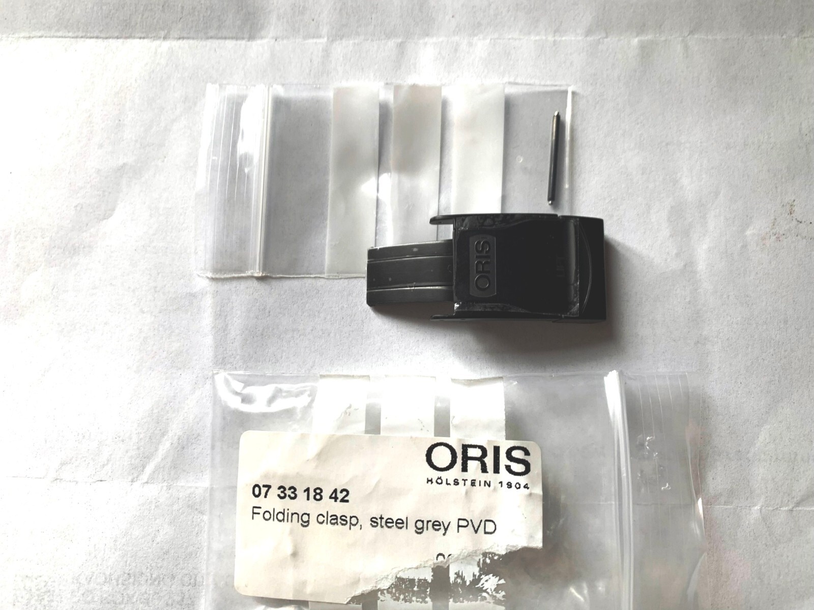 Genuine ORIS 18mm safety release Clasp PVD s steel Big Crown ProPilot Case# 7697