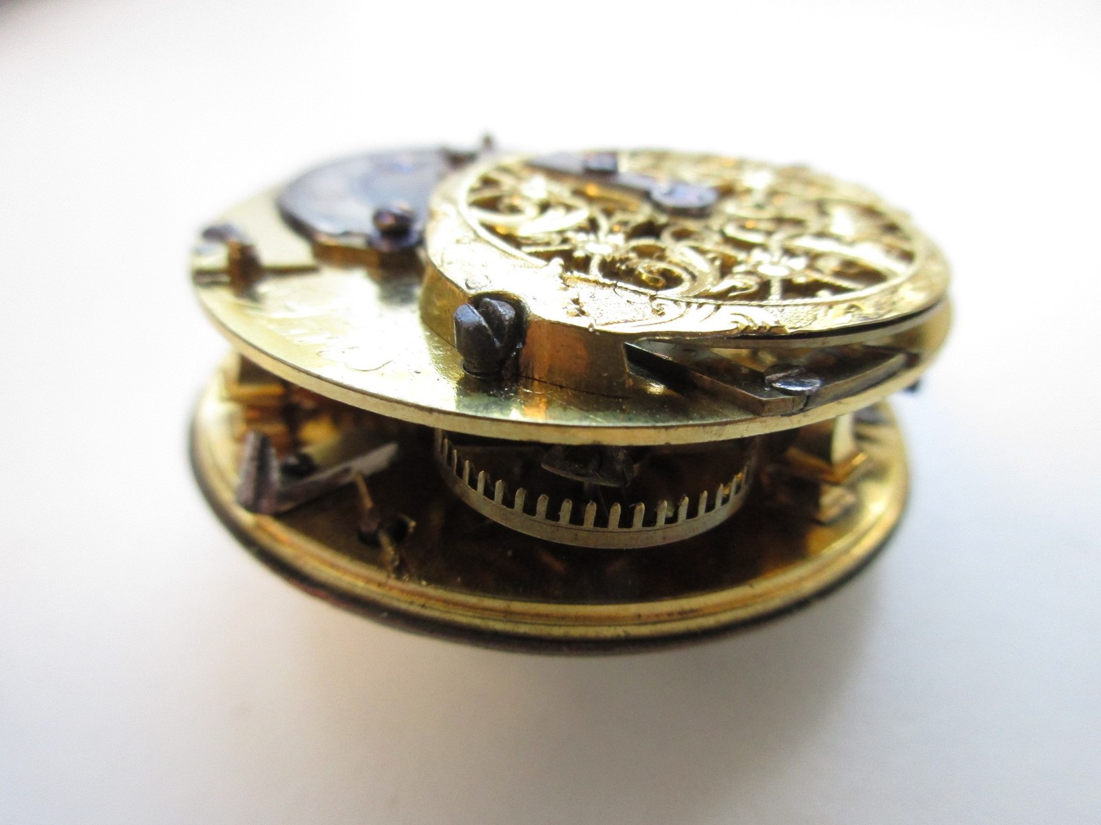 Verge Fusee pocket watch movement Le Roy Paris – for parts