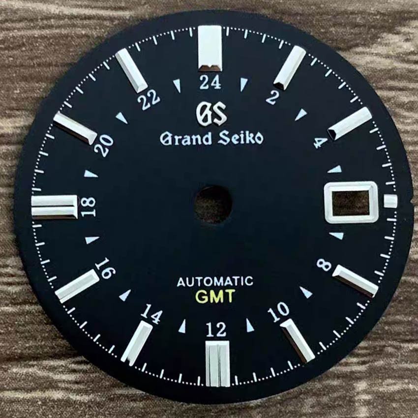 31MM Black Blue Green Watch Dial No Luminous for NH34 Movement
