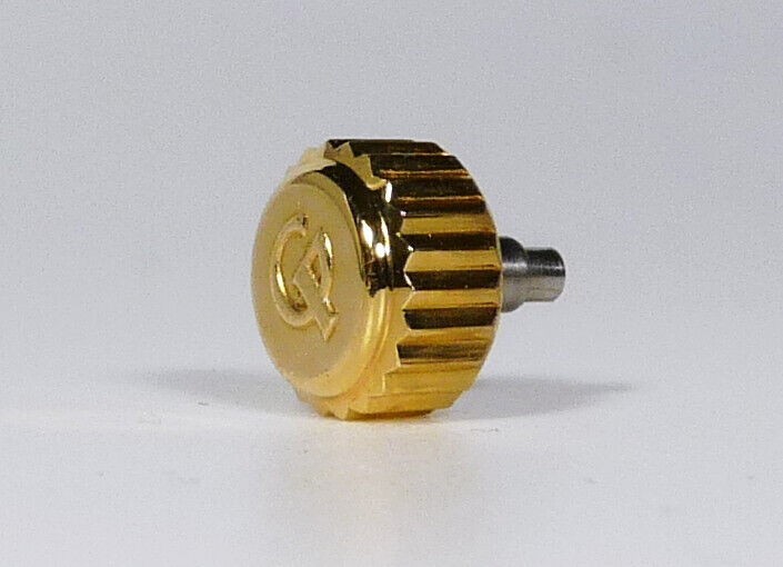 GIRARD-PERREGAUX. Yellow Gold Crown Screw Down Pusher. 6mm x 3.5mm New Old Stock