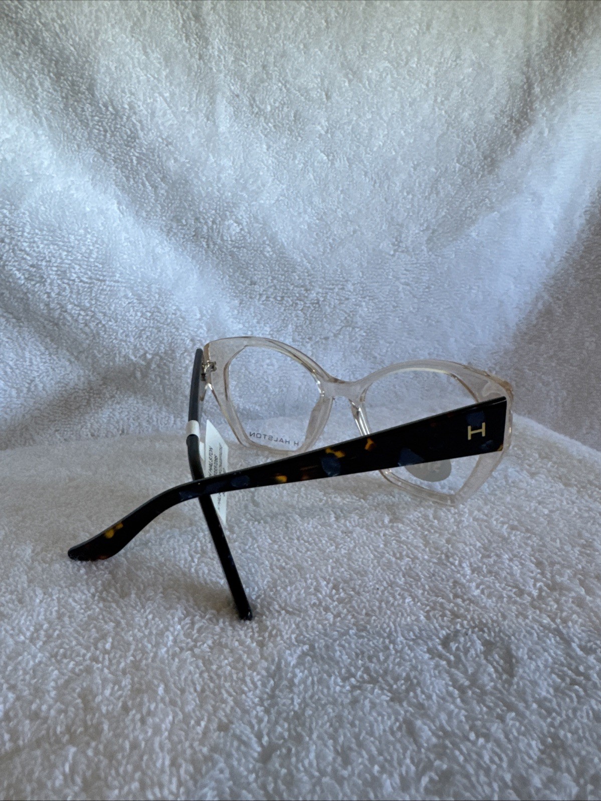 H Halston Eyeglasses 2006 Champagne 53-17-140 Demo Frames Only