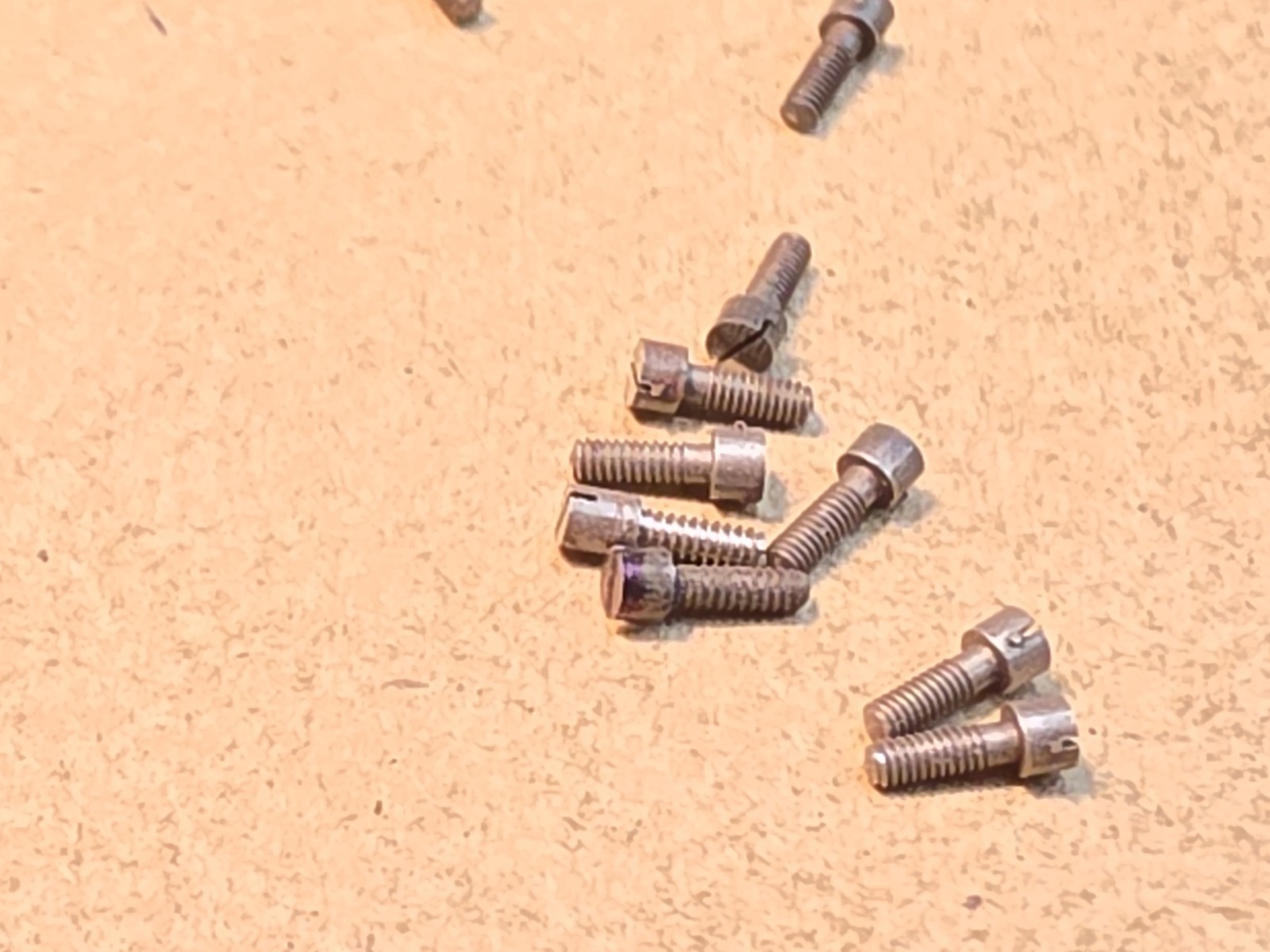 Lot Of NOS Elgin 0s & 6s Pocket Watch Pillar Screws W/Original Tins