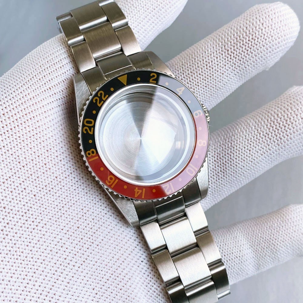 High quality 38mm Bow Sapphire glass Watch Case For Japan NH34A NH35A ETA2824