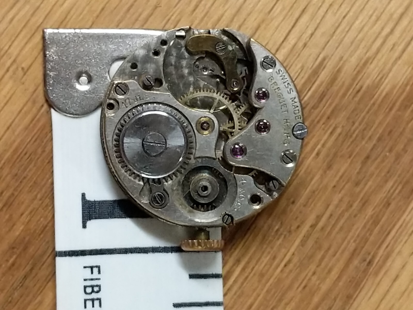 Antique Breguet HSPG military watch movement for parts