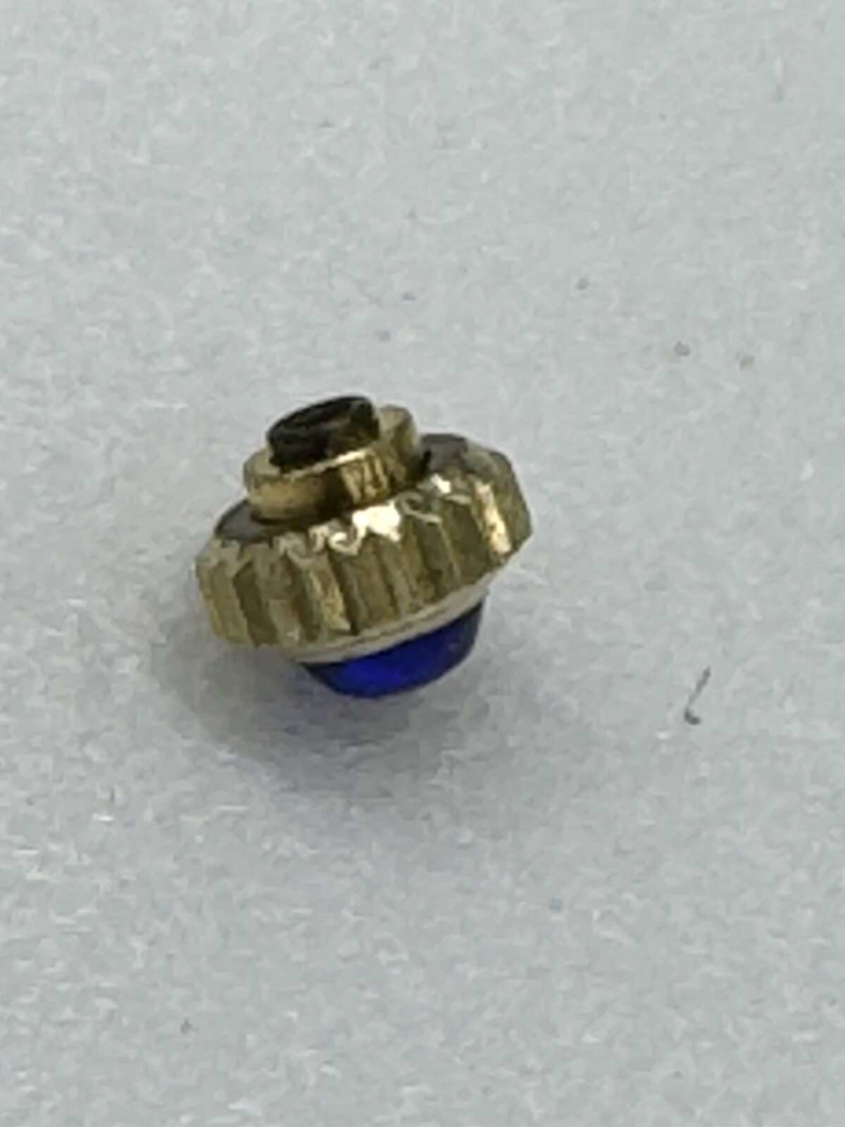 Cartier Blue Cabochon 4mm Yellow Crown Manual Wind Dust Proof