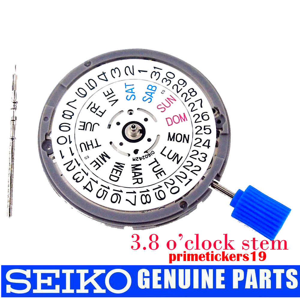 Genuine NH36A Watch Automatic Movement English Spanish Week Date Display Wheel
