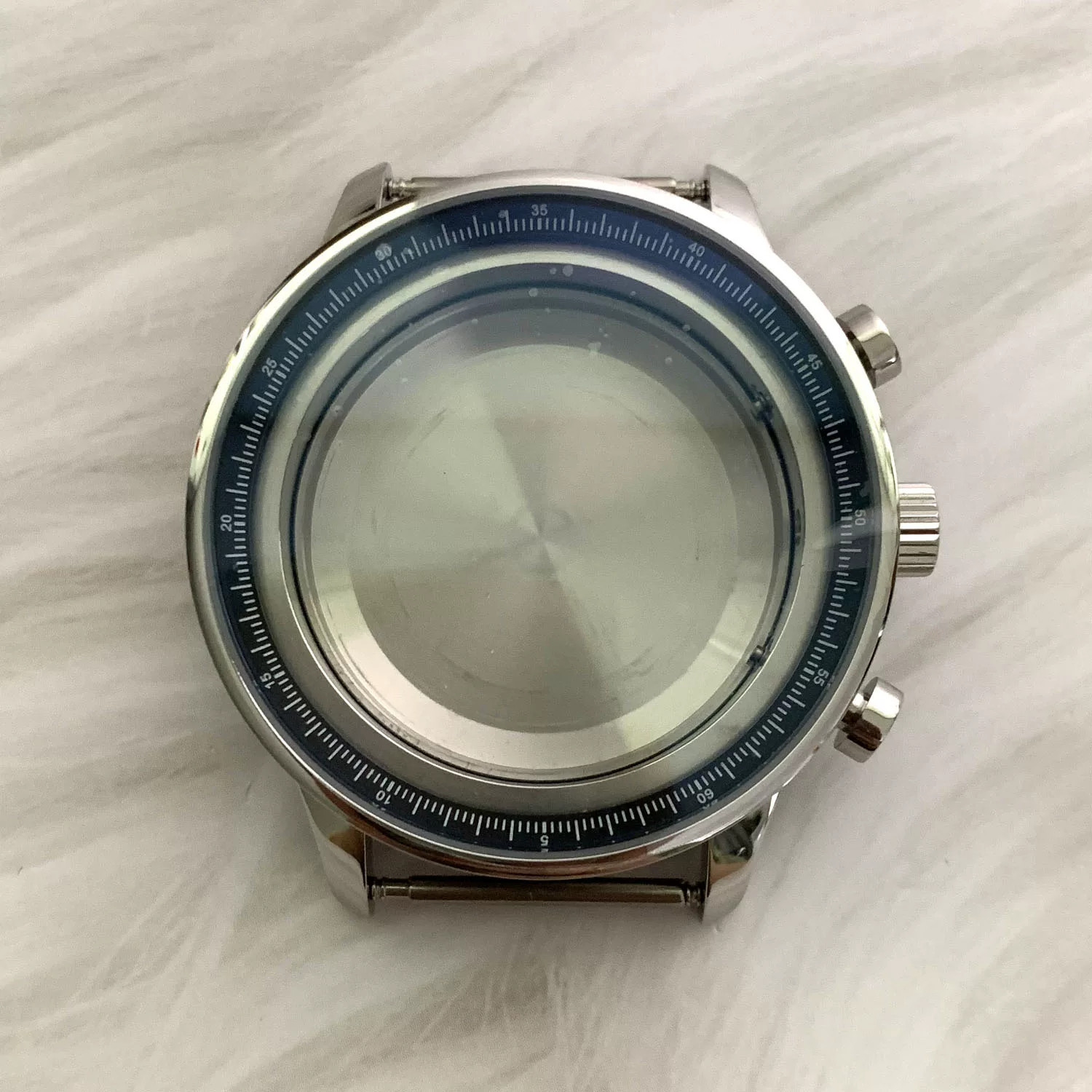 41mm Stainless Watch Case 34.6mm Watch Dial For Vk61 Movement Replacement Parts