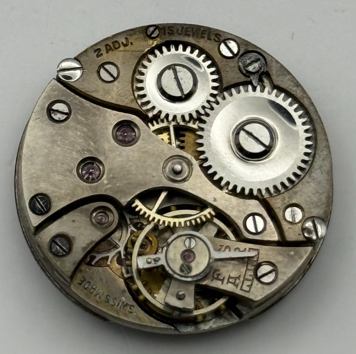 Buser Watch Movement B Good Balance Manual Wind Vintage Parts Repair 23.1mm