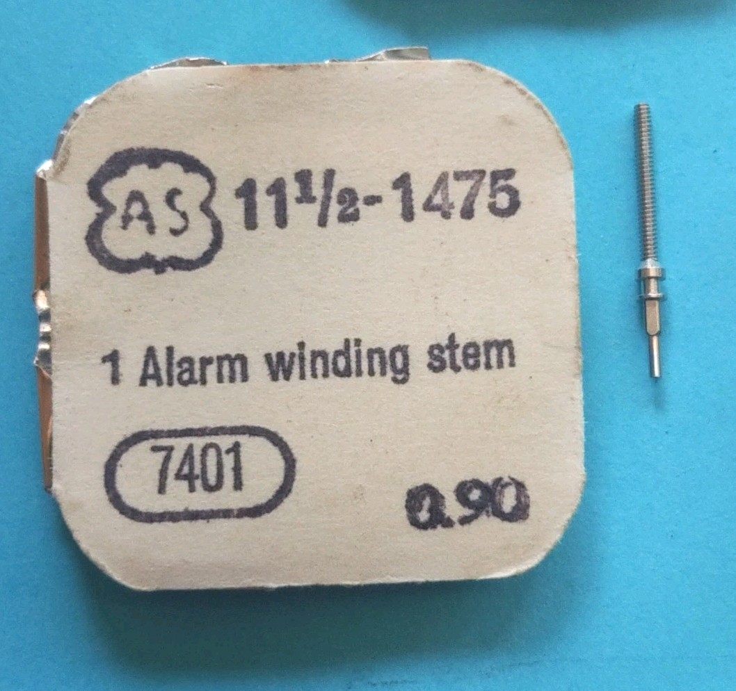 NOS AS/ST 1475 Alarm Stem. Part #7401. Tap 9. Pristine.