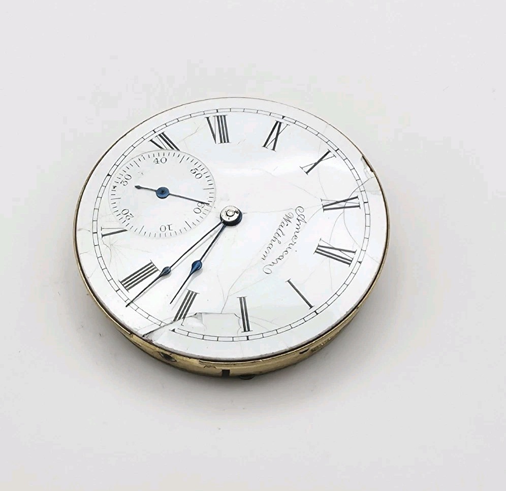 1891 Waltham Model 1890 Grade J 7J 6s Pocket Watch Movement For Repair
