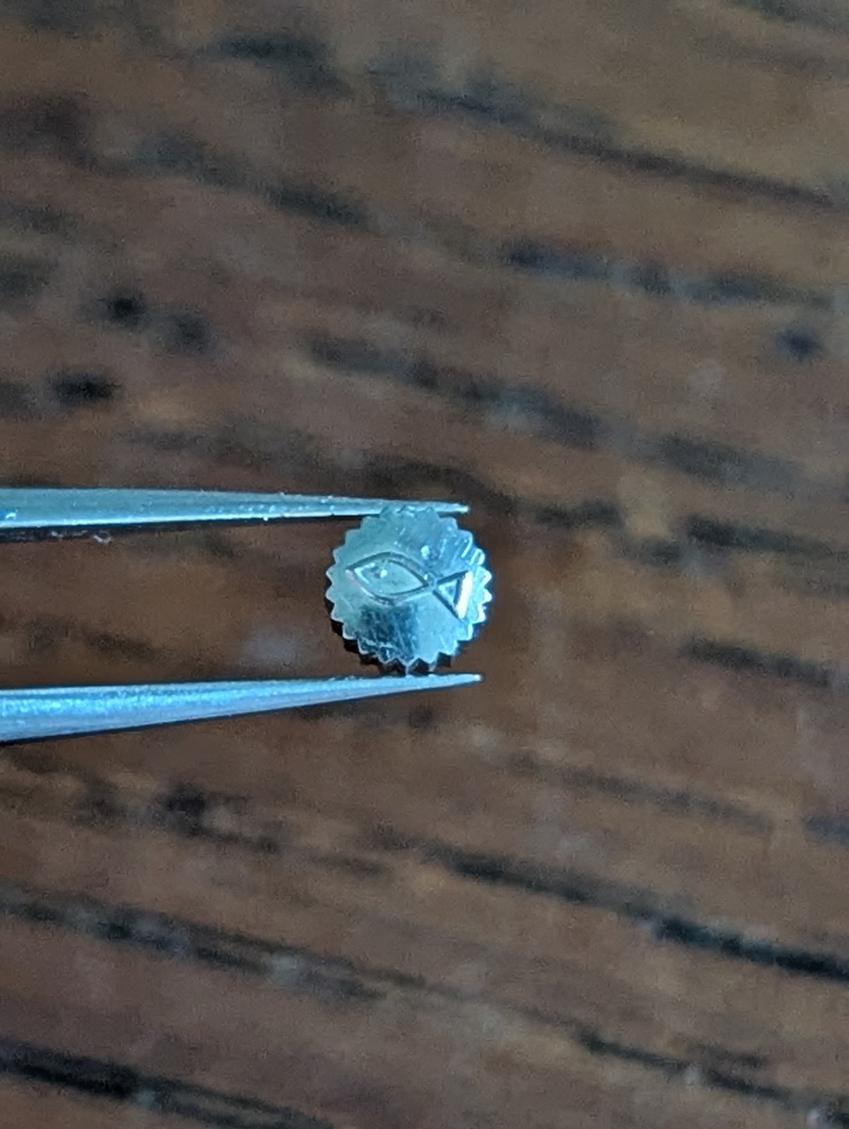 1960s IWC Fish Crown, Steel, 4.5mm X 2.4mm, Used Condition, Tap 10 #S609