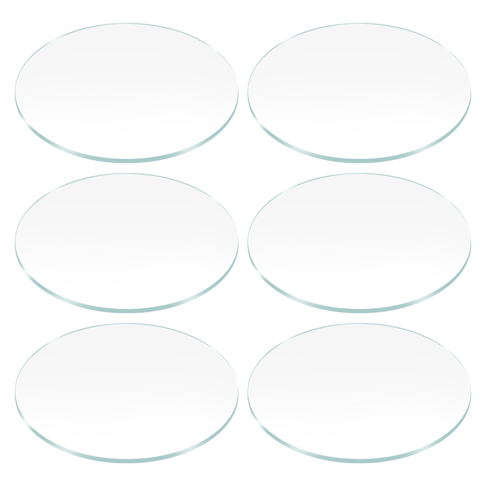 6pcs Watch Glass Lens 27mm Mineral Glass Round Clear Len for Watchmaker Repair