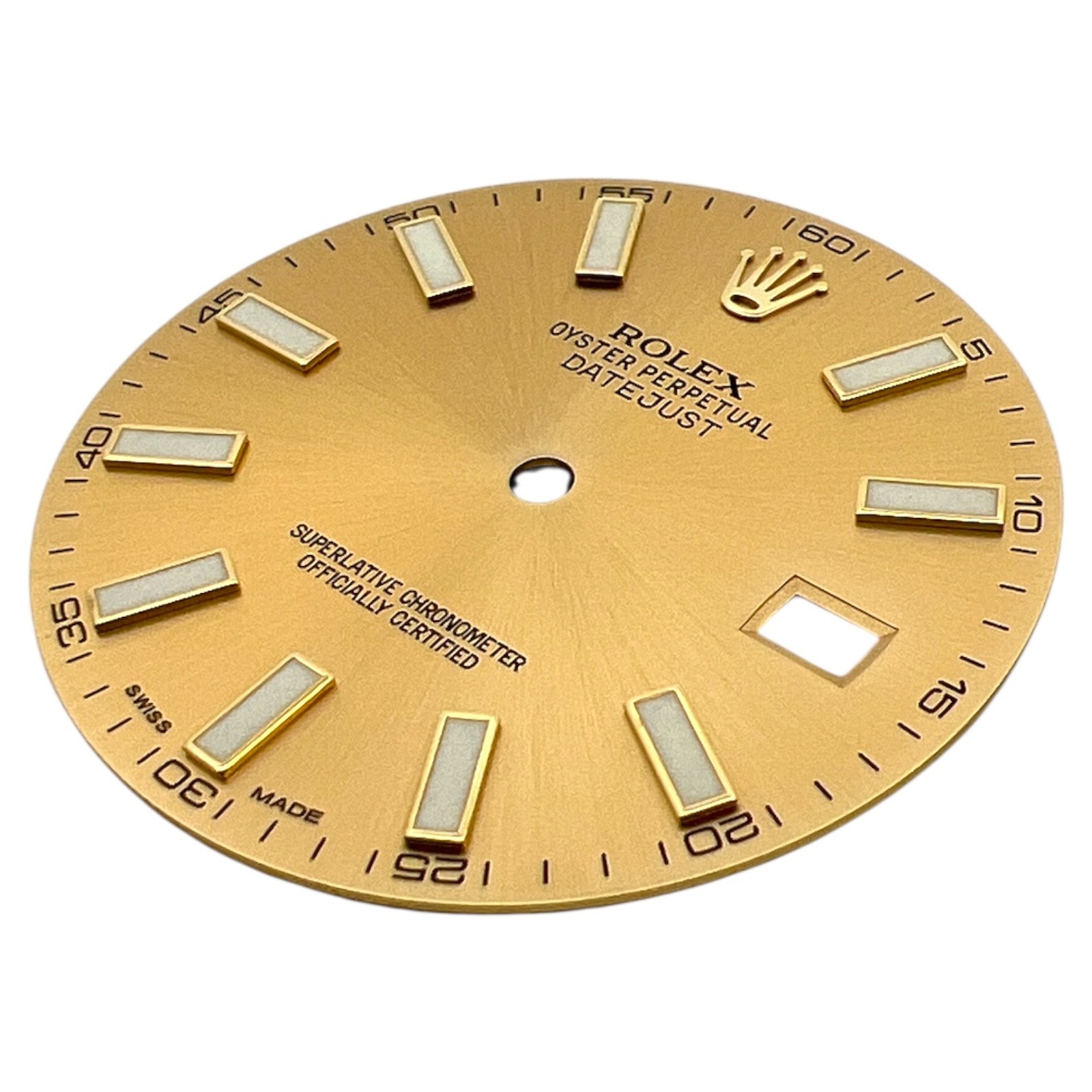 Genuine Rolex Oyster Perpetual Datejust 41mm Dial Champagne Gold 116333